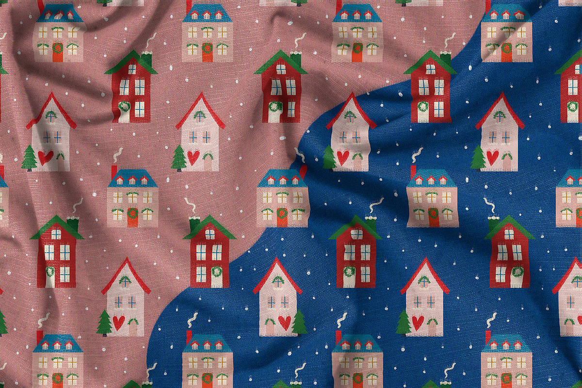 Retro Christmas and New Year, a Texture Illustration by Felizabeth Design (Photo 9 of 13)