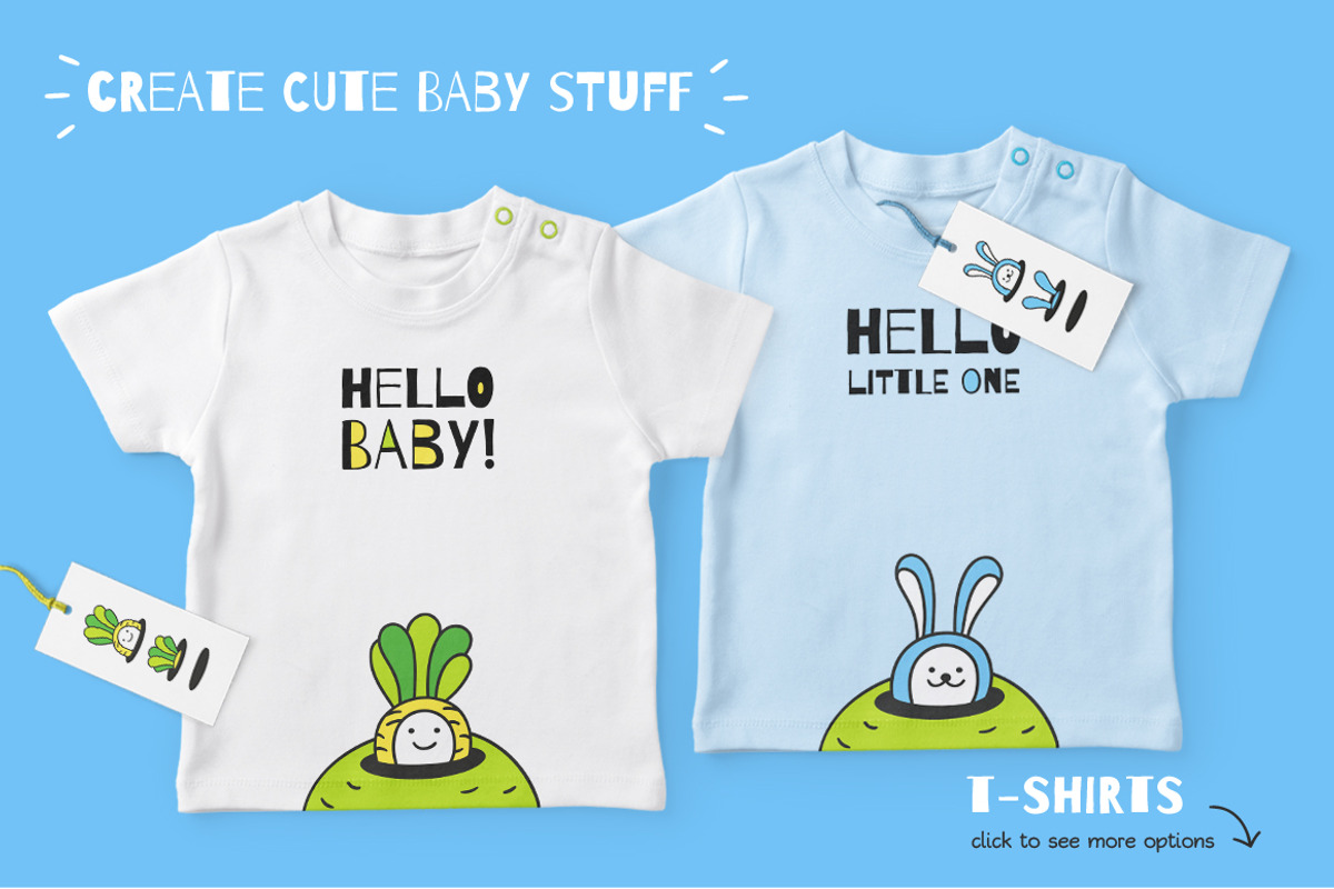 HELLO LITTLE ONE | BABY DESIGN SET, an Animal Illustration by CATMINT (Photo 4 of 11)