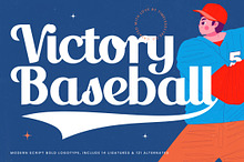 Victory Baseball Retro Sport Font