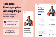 Photographer Web Design, a Wireframe Template by INSPR STD (Thumbnail 1 of 6)