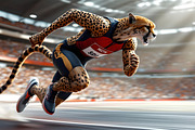 Cheetah running athletes are running, an Animal Photo by Stock Shape (Thumbnail 8 of 8)