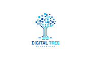 Digital Tree Logo Technology Network, a Branding & Logo Template by Art Studio Design (Thumbnail 2 of 3)