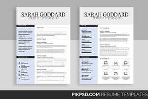 10 Clean Resume/CV Bundle