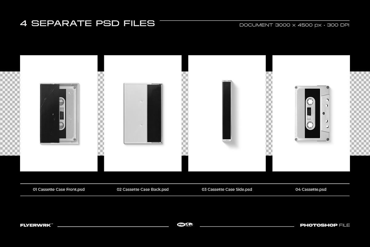 Cassette Mockup Volume 2, a Product Mockup by FLYERWRK (Photo 7 of 9)