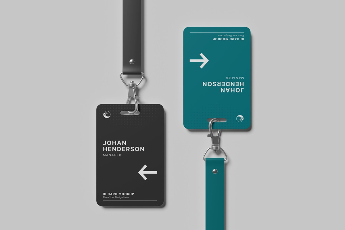 ID Card Mockup, an Advertising Mockup by GraphicWindow (Photo 2 of 7)
