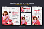 School admission social media post, a Social Media Template by Creative_View (Thumbnail 3 of 8)
