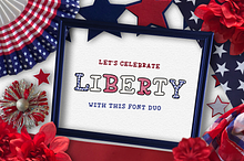 Liberty Font Duo - Stacked Font