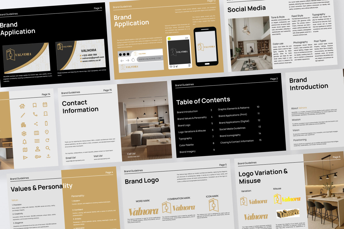 Valnora Real Estate Brand Guideline, a Magazine Template by productype1 (Photo 5 of 6)
