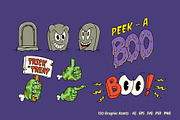 Halloween Cartoon Bundle, an Illustration by The Isian (Thumbnail 11 of 40)