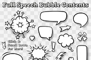 Vector Comic Speech Bubble Set, an Illustration by FourLeafLover (Thumbnail 2 of 4)