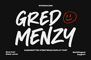 Gred Menzy – Handwritten Script Font, a Script Font by Black Junst (Thumbnail 2 of 7)