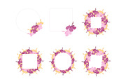 30 floral elements, hibiscus frame, an Illustration by Bloom21Art (Thumbnail 7 of 9)