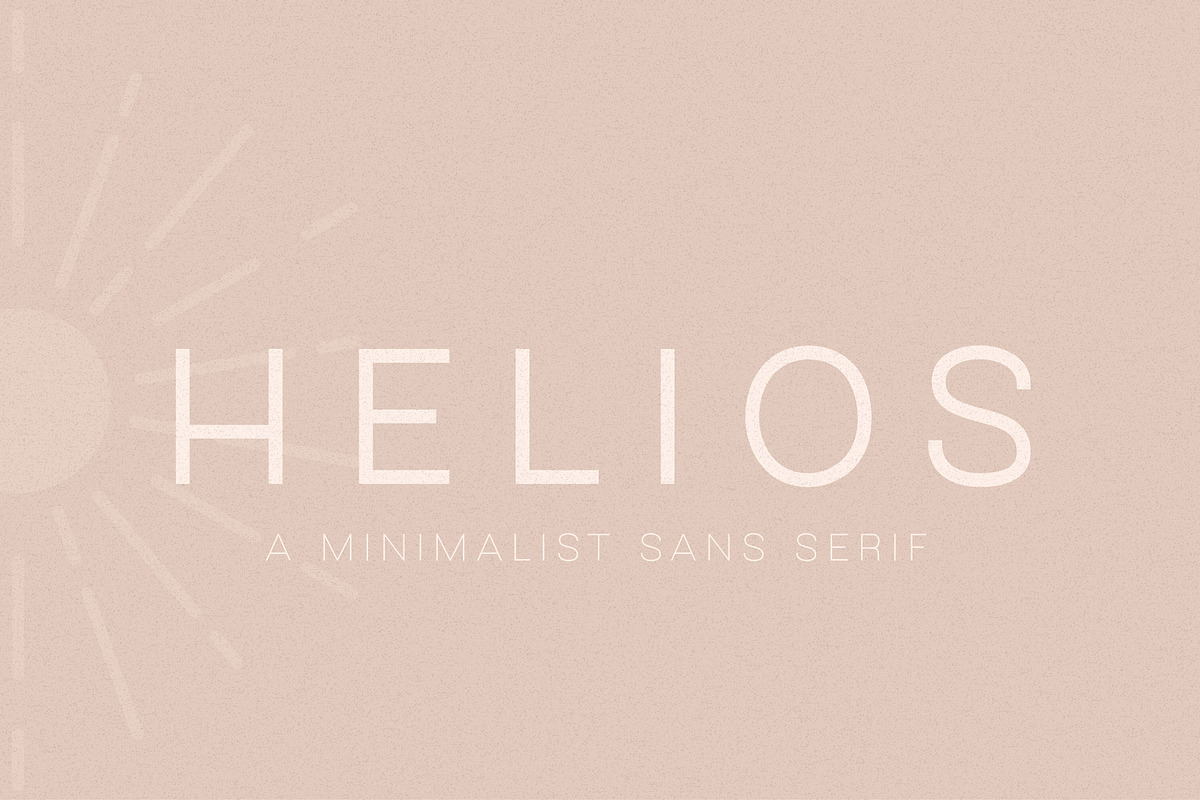 Helios // A Minimalist Sans Serif