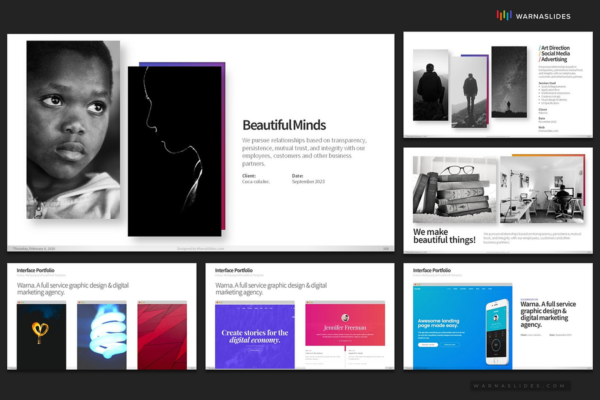 Portfolio PowerPoint Templates, a Presentation Template by Warna Works (Photo 26 of 27)