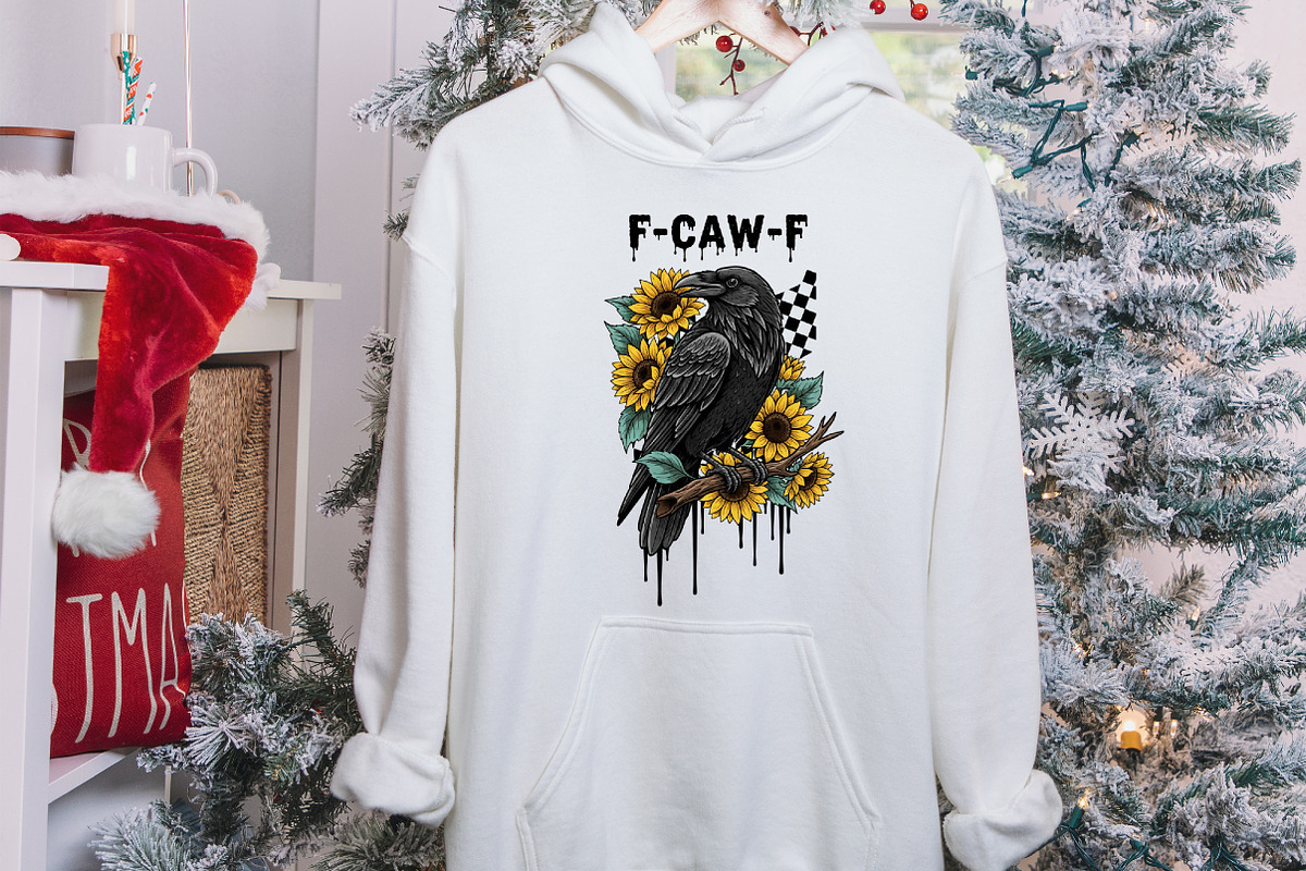 Crow Raven PNG, F-CAW-F Funny Hallow, an Illustration by designcity5 (Photo 7 of 8)
