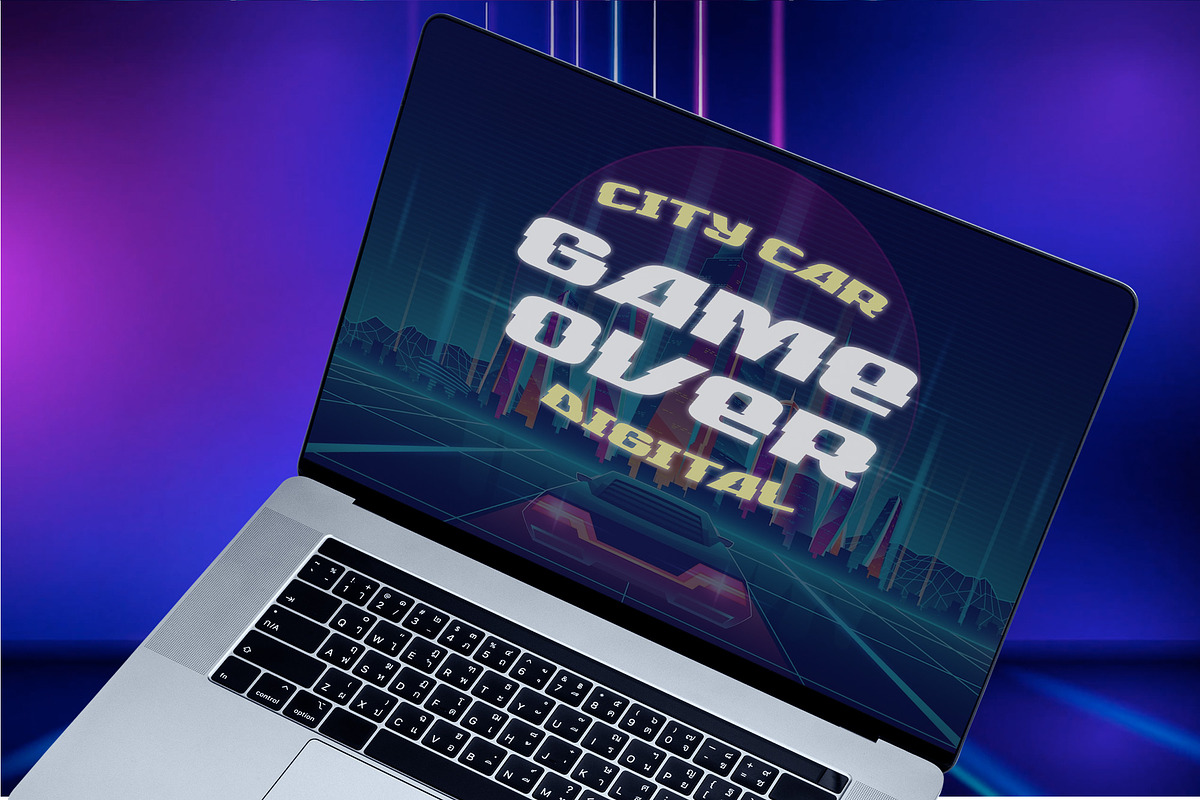 Biowar – Futuristic Display Font, a Sans Serif Font by Almarkhatype (Photo 8 of 8)