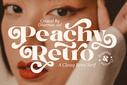 Peachy Retro - Modern Retro Serif, a Serif Font by Dharmas Foundry (Thumbnail 1 of 14)