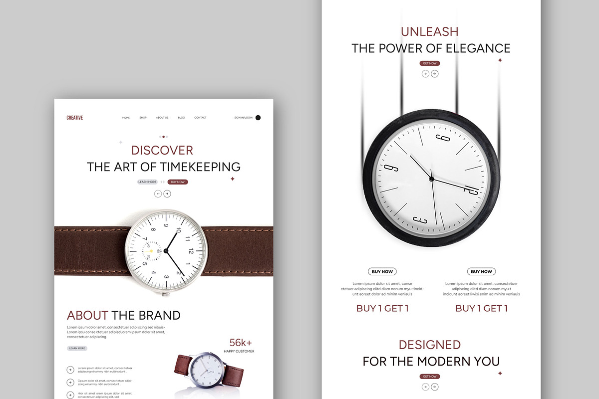 Website Landing Page Layout, a Landing Page Template by MightyDesign (Photo 2 of 6)