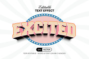 Excited Text Effect 3D Style, a Layer Style Add-On by Mockmenot (Thumbnail 1 of 2)