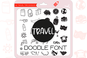 Travel Doodles - Dingbats Font