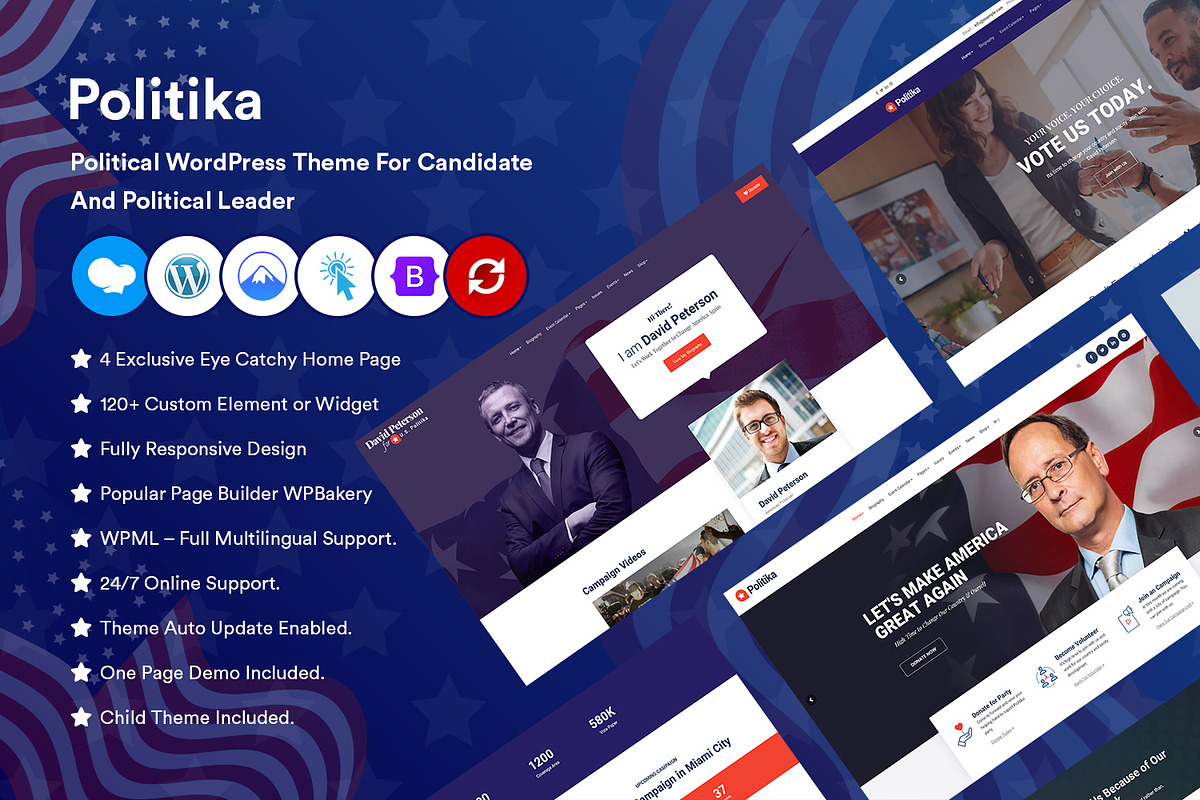 Political & Leader WordPress Theme, a WordPress Template by CodexCoder Themes