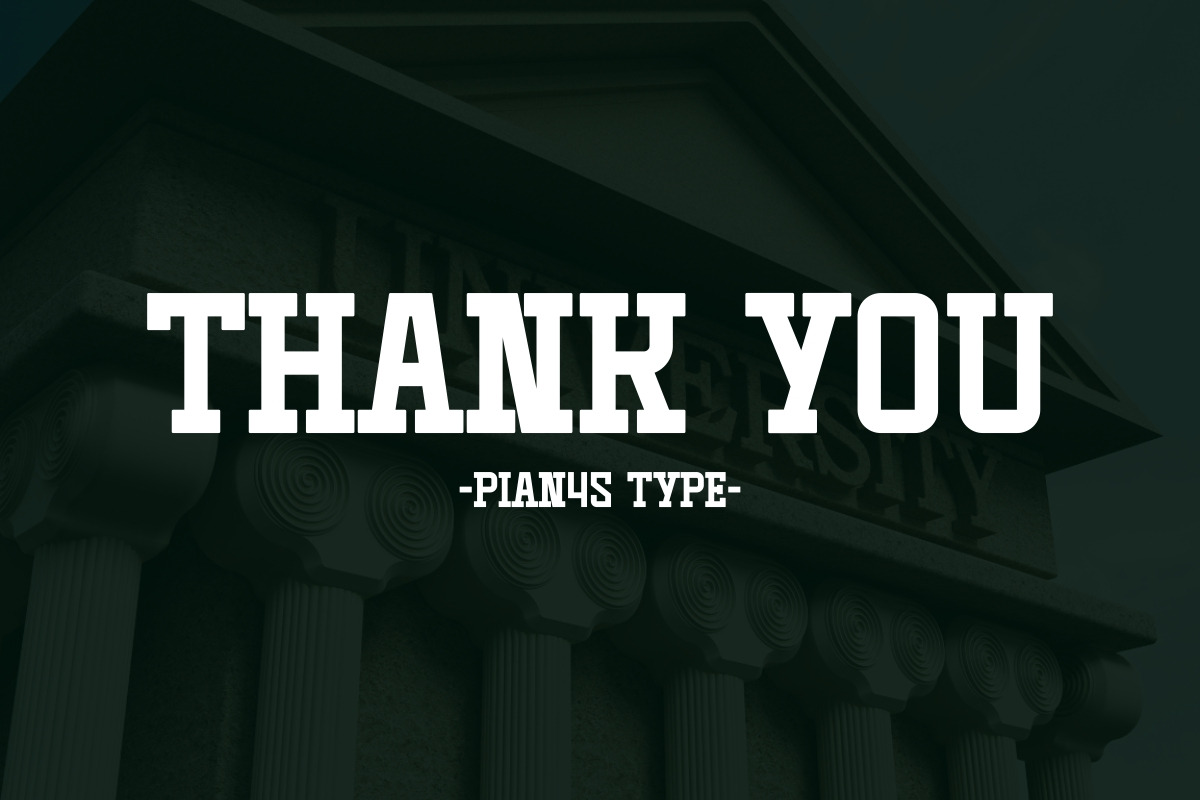Vintage Varsity - Condensed Slab, a Slab Serif Font by Pian45 Studio (Photo 10 of 10)