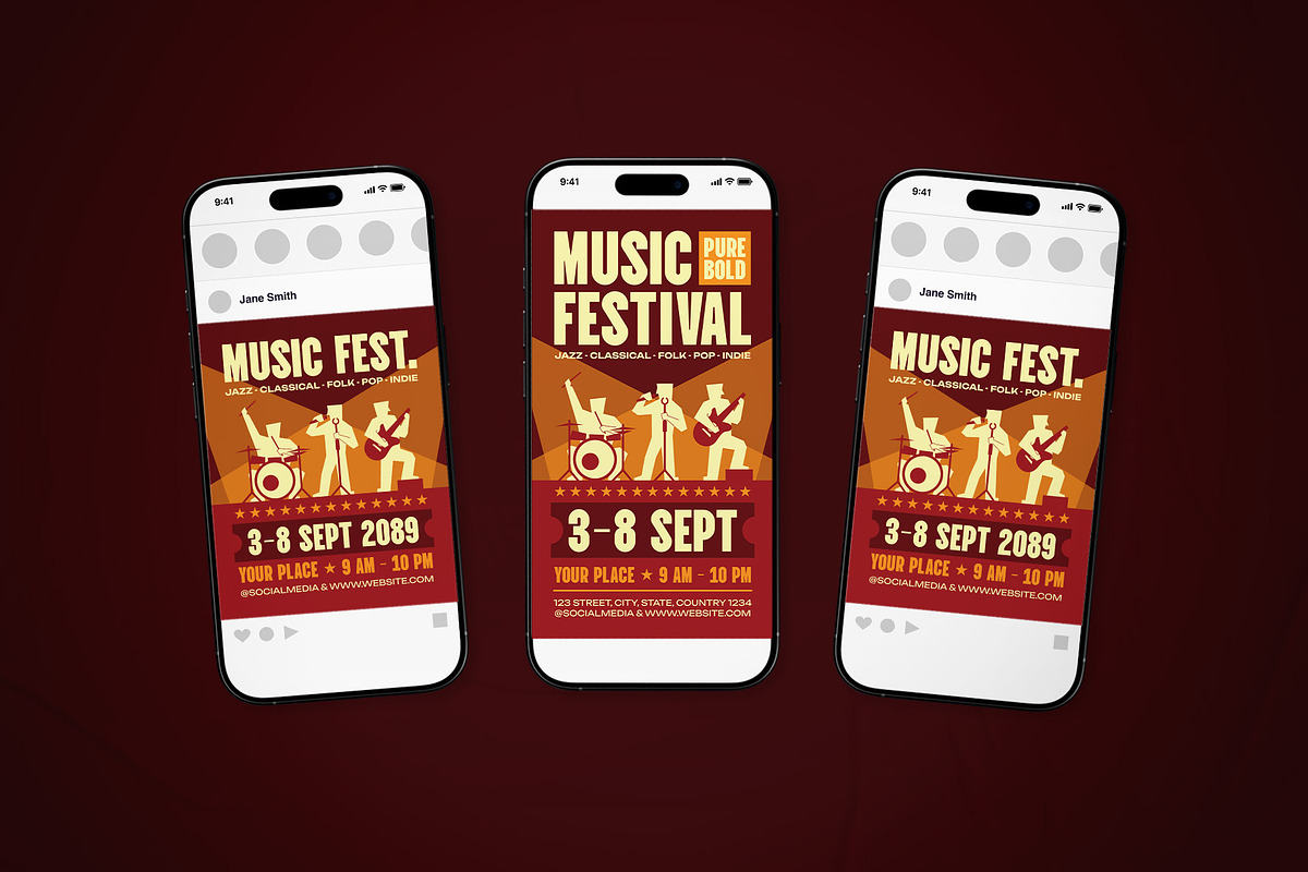 Music Festival Event Flyer Set, a Flyer Template by The Good Store (Photo 2 of 2)