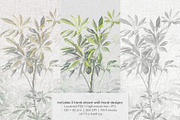 Garden Retreat botanical wall mural, a Wallpaper Graphic by Timofi Art (Thumbnail 2 of 15)