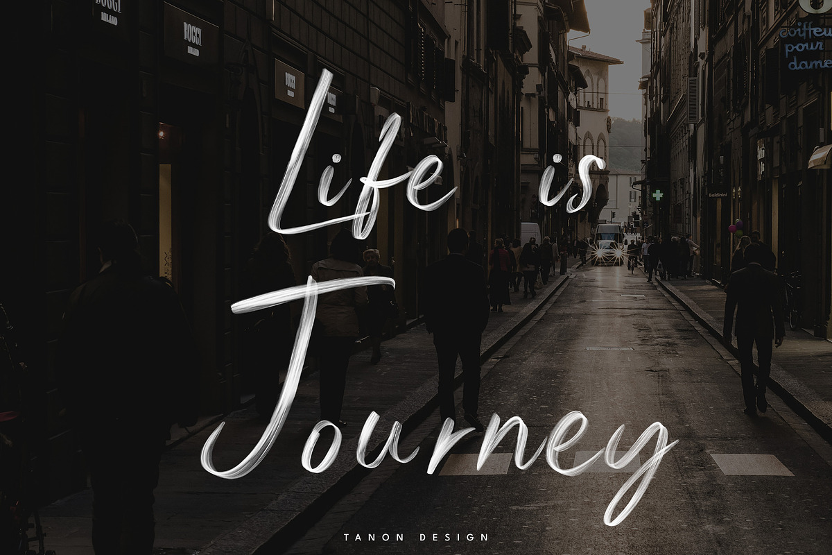 Alime Loving two font set Brush font, a Handwritten Font by Tanondesign (Photo 4 of 11)