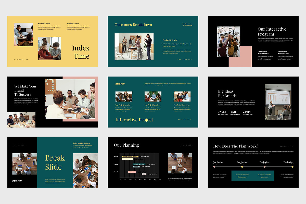 Naon : Interactive Agency Powerpoint, a Presentation Template by Punkl Camp (Photo 7 of 9)