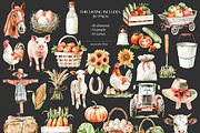 Farm Life Clipart | Animals Images, a Seasonal Illustration by GlamArtZhanna (Thumbnail 6 of 8)