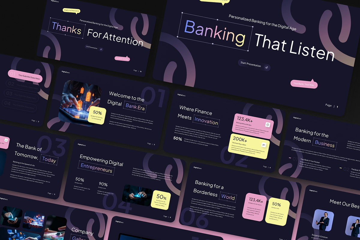 Digital Bank Presentation preview 7