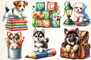 Back to School Dogs Clipart, an Animal Illustration by DreamCafeArt (Thumbnail 3 of 5)