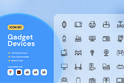 Gadget Devices Icon Set, an Outline Icon by Nathaya Studio (Thumbnail 1 of 2)