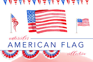 American Flag Watercolor Collection