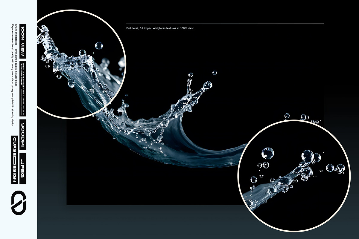 Water Splash Overlays, a Texture Graphic by Cursedesign (Photo 3 of 5)