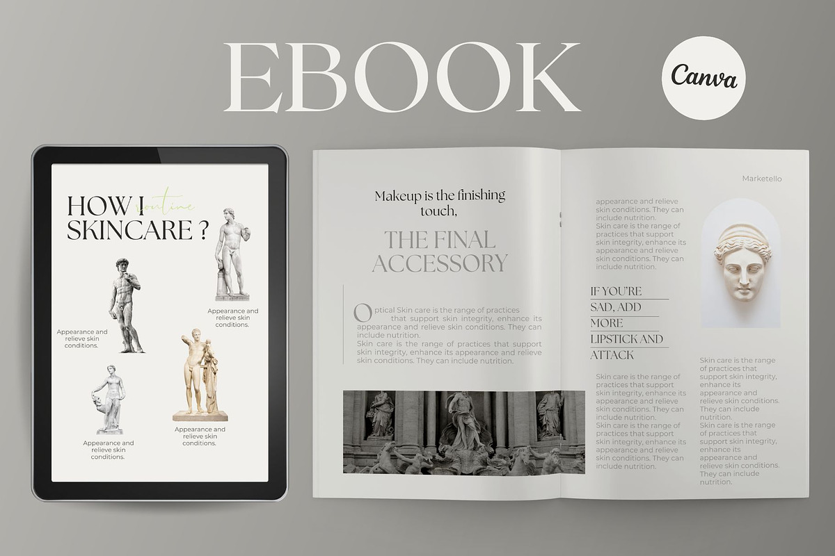 Ebook templates for CANVA, a Magazine Template by Marketello Studio (Photo 2 of 9)