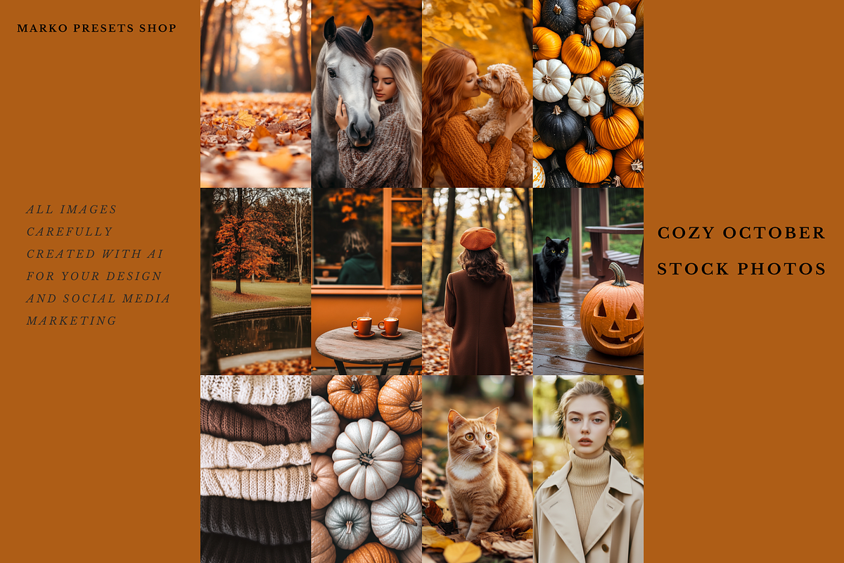 67 Cozy October Mood Stock Photos, a Beauty & Fashion Photo by MarkoPresets (Photo 2 of 10)