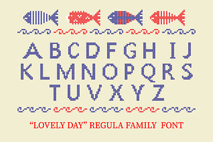 LOVELY-DAY-COLOR-CROSSSTICH Font