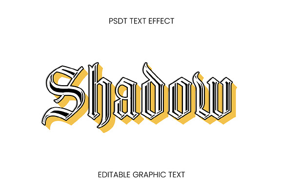 Gothic Offset Shadow Text Effect preview 2