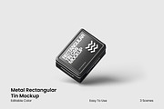 Rectangular Tin Can Mockup, a Packaging Mockup by Unerispace (Thumbnail 1 of 3)