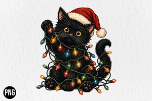 Christmas Cat PNG Trending Christmas, a Seasonal Illustration by CraftArtStudio