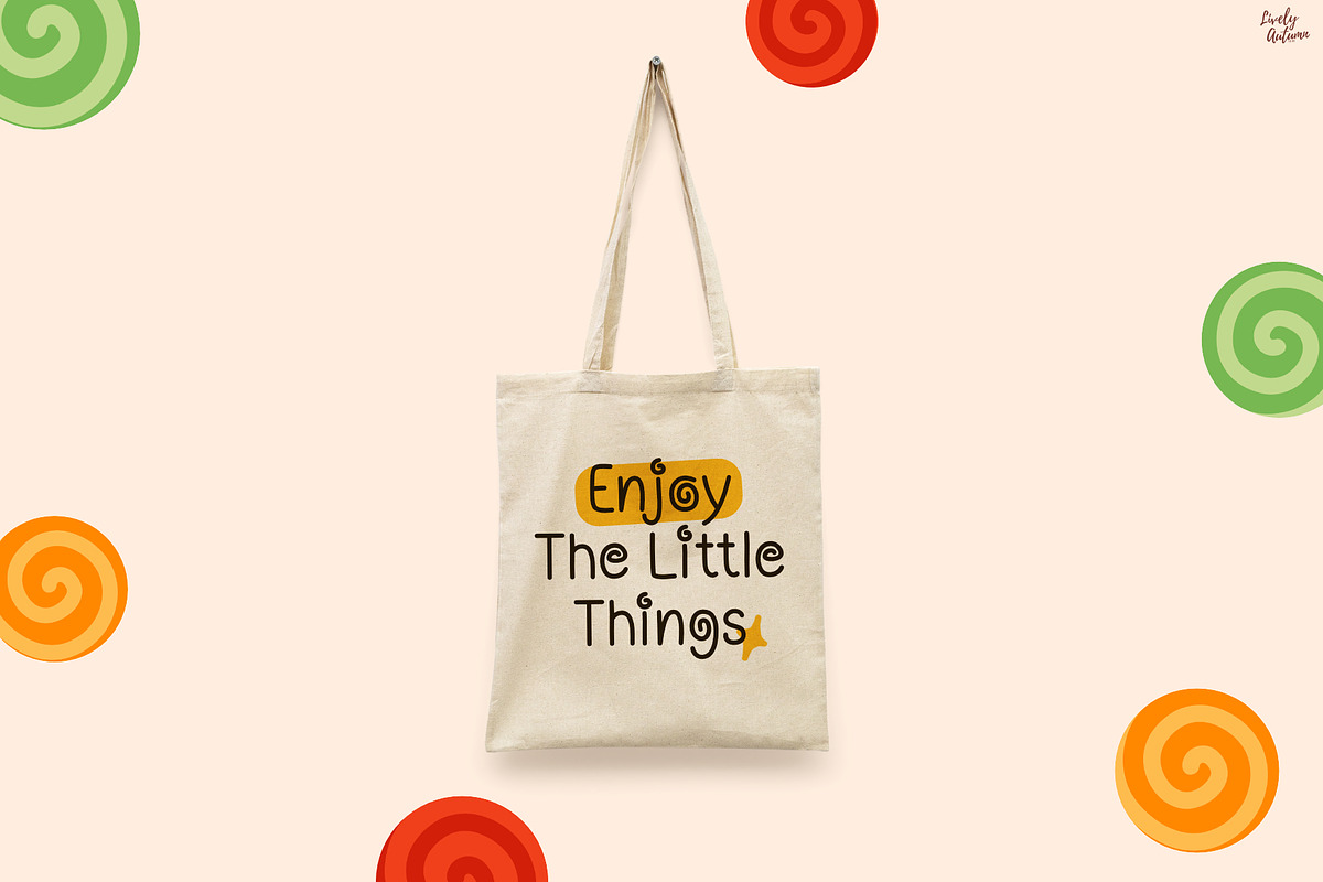 Candy Roll | Handwriting Font, a Handwritten Font by LivelyAutumn11.11 (Photo 5 of 5)
