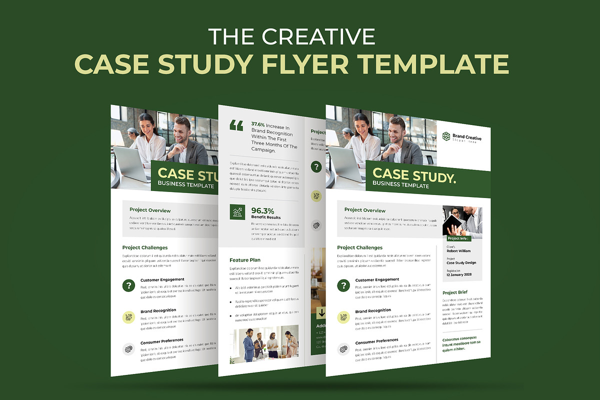 Case Study Flyer Template, a Flyer Template by Spark_Creative (Photo 4 of 5)