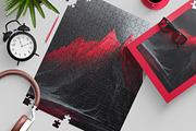 Dye sublimation Puzzle Mockup 16x20, a Household Mockup by GraphicVil (Thumbnail 4 of 9)
