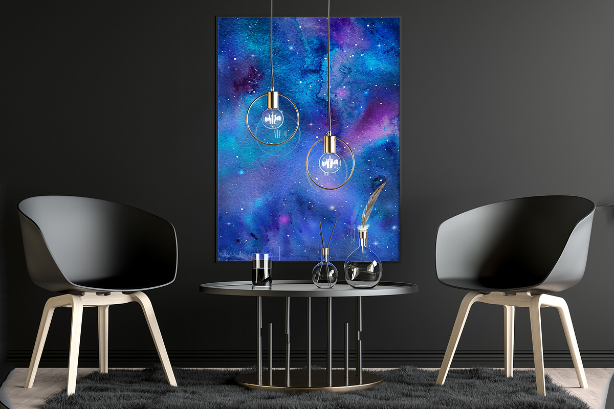 SPACE GALAXY watercolor textures, a Texture Graphic by Artemisia_Art (Photo 5 of 7)