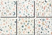 Whimsical Pastel Stars and Moons, an Illustration by DreamCafeArt (Thumbnail 3 of 5)