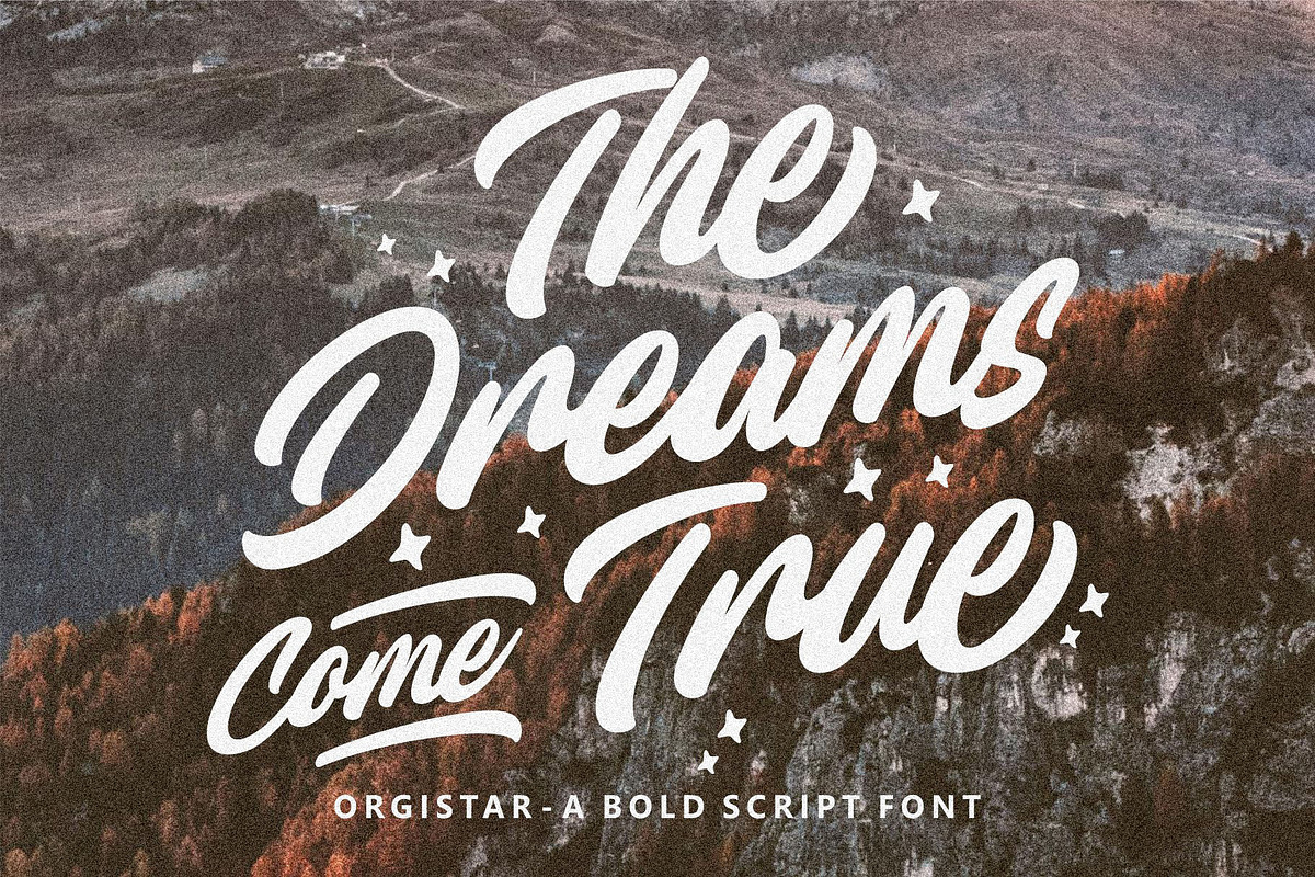 Orgistar - Bold Script Font, a Script Font by HanzelSpace Studio (Photo 3 of 9)
