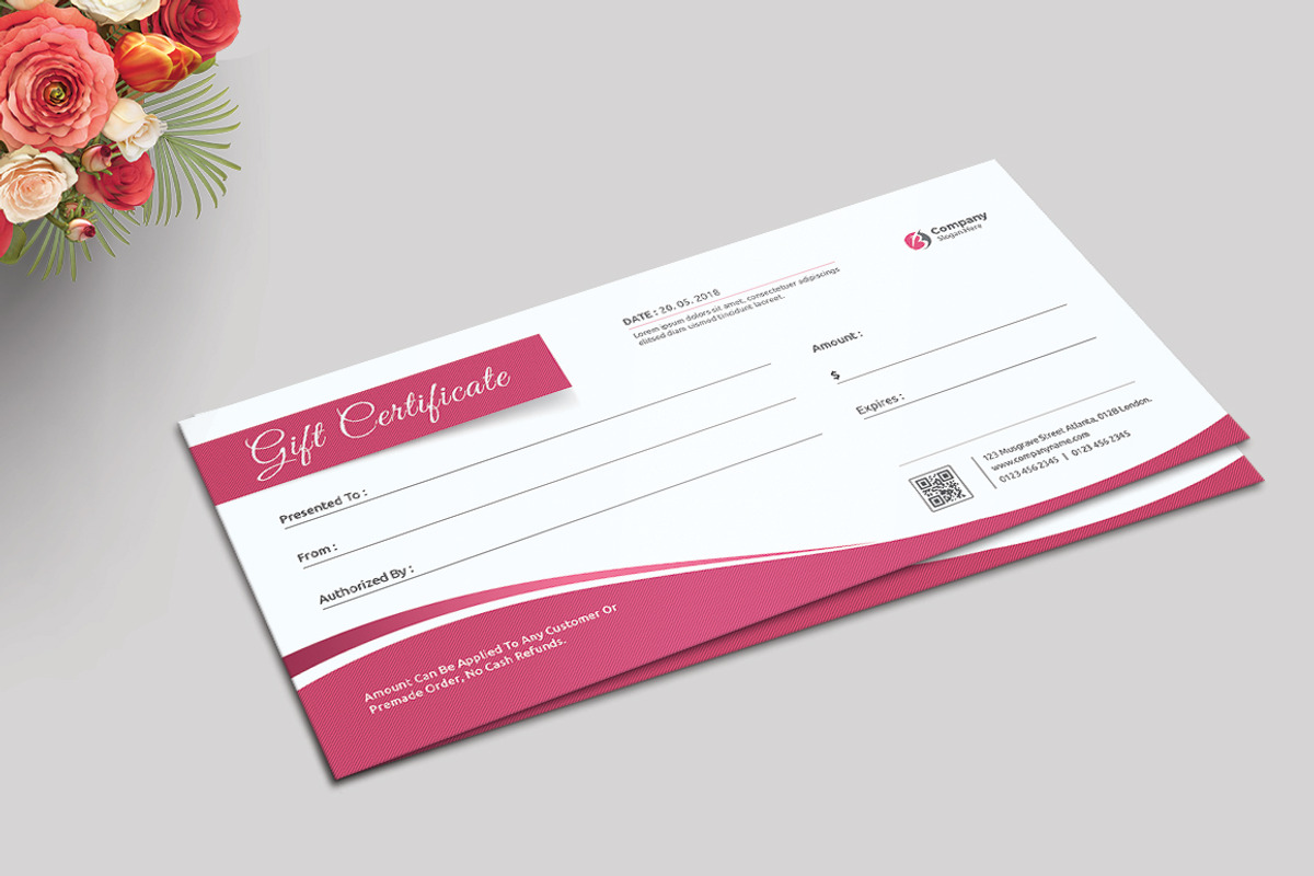 Gift Certificate, a Card Template by ThemeDevisers