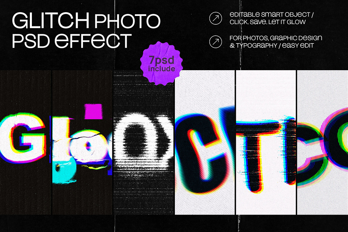 Glitch Photo Effect, a Layer Style Add-On by dokudokunomi (Photo 1 of 3)